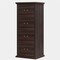Walnut Solid Wood 4-Drawer Vertical Lockable File Cabinet with Anti-Tip Safety